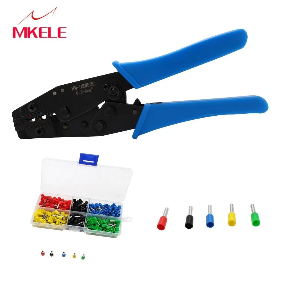 Wire Crimping Tool HM-02WF2C For Stripping Spark Plug Modular with 300PCS Terminal connector Cable Crimper | Инструменты