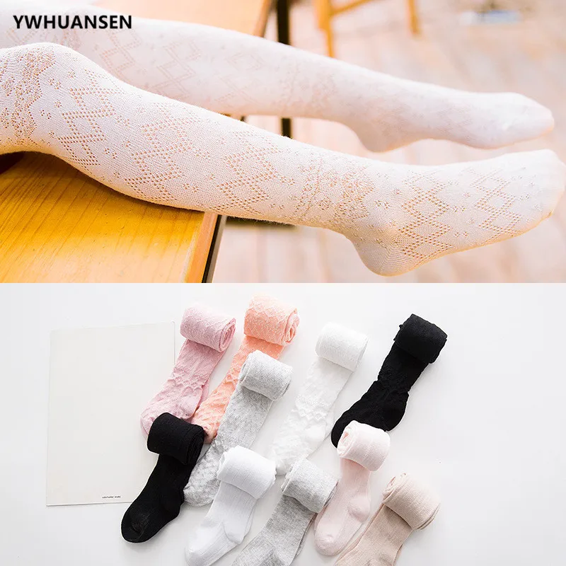 

YWHUANSEN Summer Mesh Children Tights Soft Thin Toddler Tights Cotton Baby Stockings Pantyhose Sticky Baby Girl Children's Pant