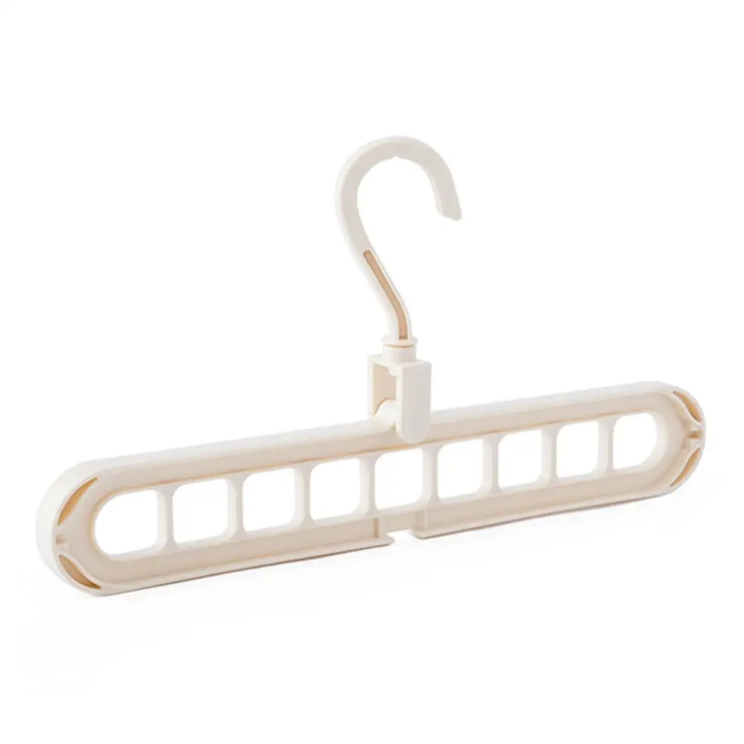Многопортовая поддержка круглая вешалка Multifunction Clothes Hook Wardrobe серый бежевый