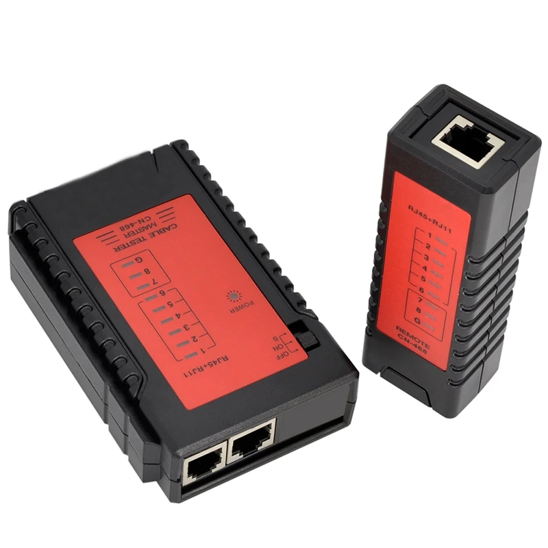 Пластиковый Тестер кабеля Ethernet Rj45 Rj11 Rj12 Cat5E Cat6 тестер локальной сети инструменты