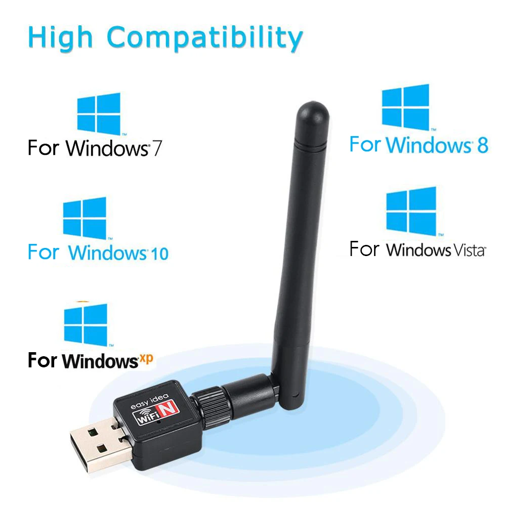 FSD 2DB мини беспроводной USB адаптер приемник WiFi с антенной для цифрового