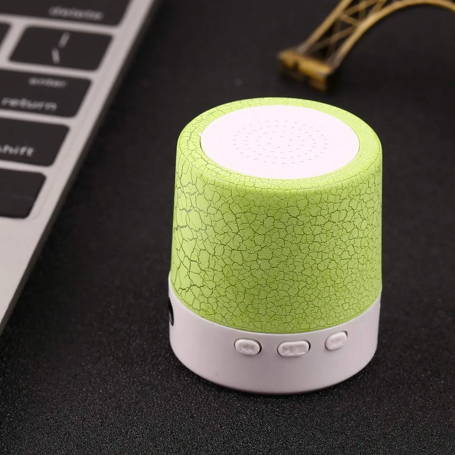 Трещины светодиодный портативный беспроводные портативные колонки с 1 динамиком