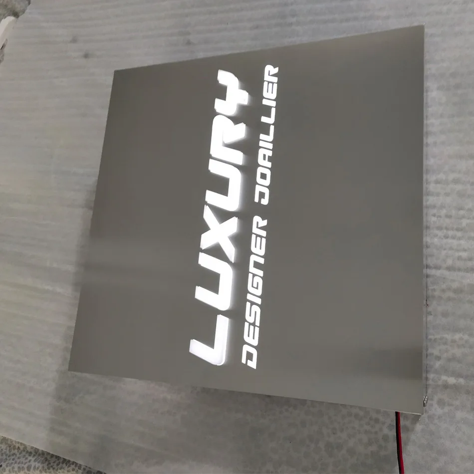 Наружная рекламная вывеска водонепроницаемый световой короб из нержавеющей