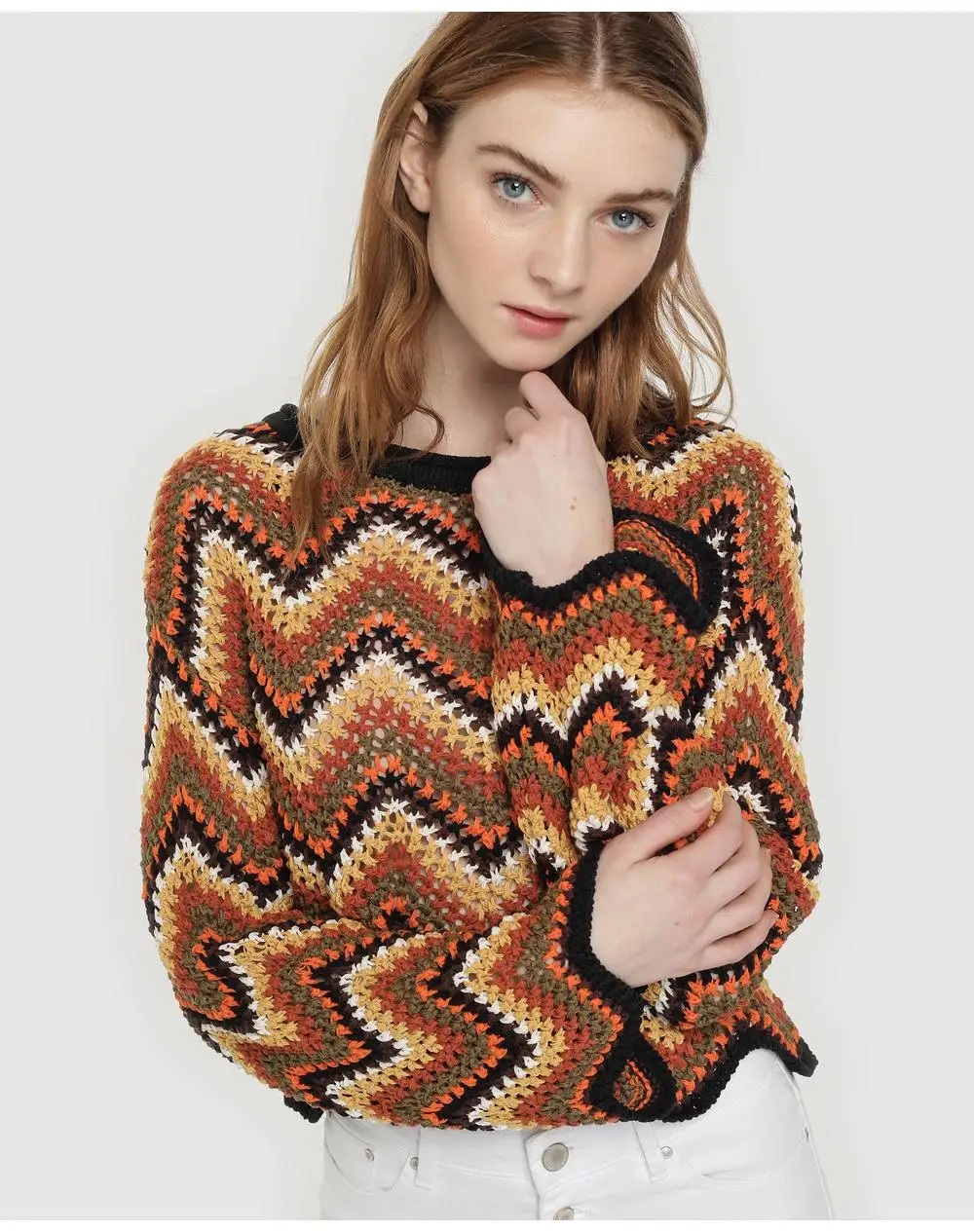 Женский трикотаж Formula Young crochet zig zag разноцветный|Наборы для бега| |