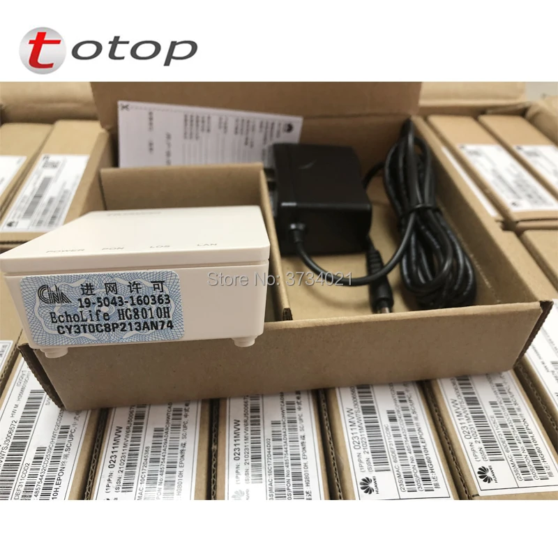 100 шт./лот HG8010H EPON ONU ONT 1GE порт SC UPC интерфейс английская прошивка с одной коробкой и