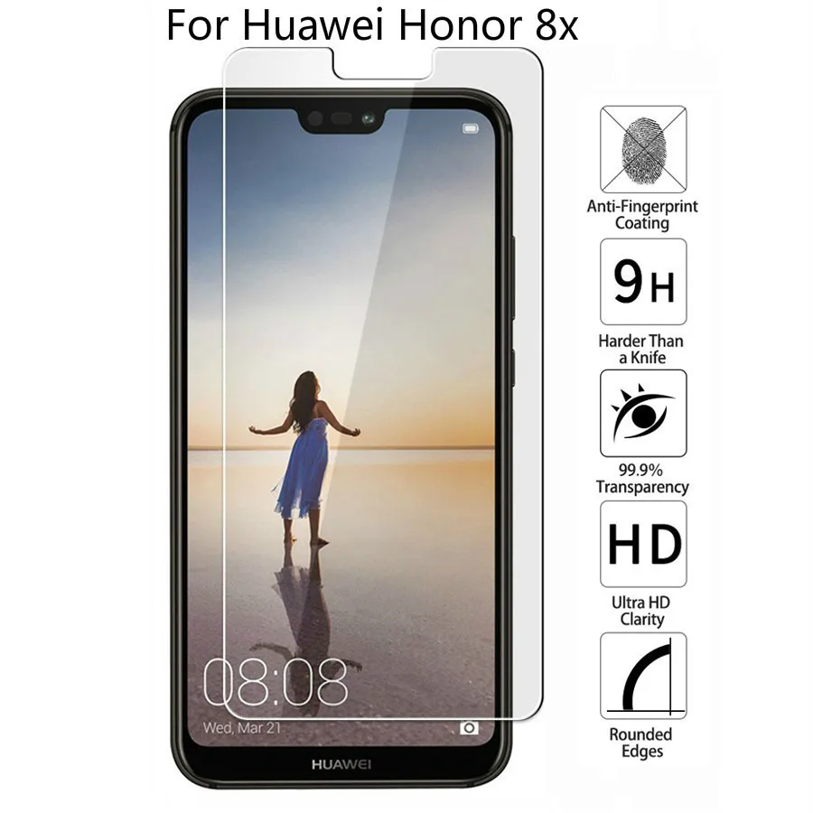Защитная пленка 9H для Huawei Honor 8x Защита экрана honor 2.5D закаленное стекло JSN AL00 a TL00 L21 6