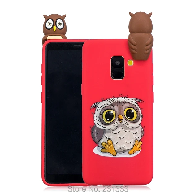 Мягкий ТПУ чехол с объемным рисунком для Samsung Galaxy A6 A8 Plus 2018 J3 J4 J6 J7 NOTE 9 роскошный