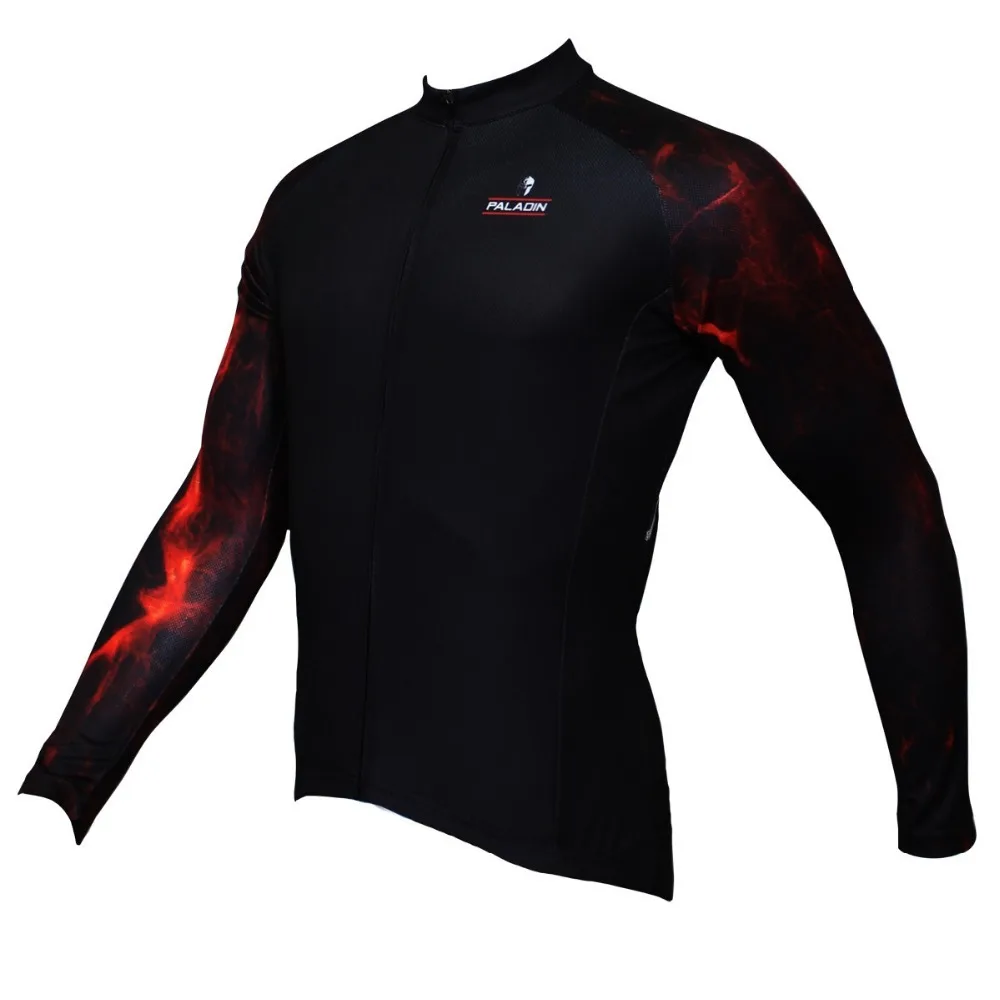 ILPALADINO Autumn Winter Jerseys Men Long Sleeve Bicycle Jersey Mountain Bike Clothing Fleece keep warm Cycling | Спорт и