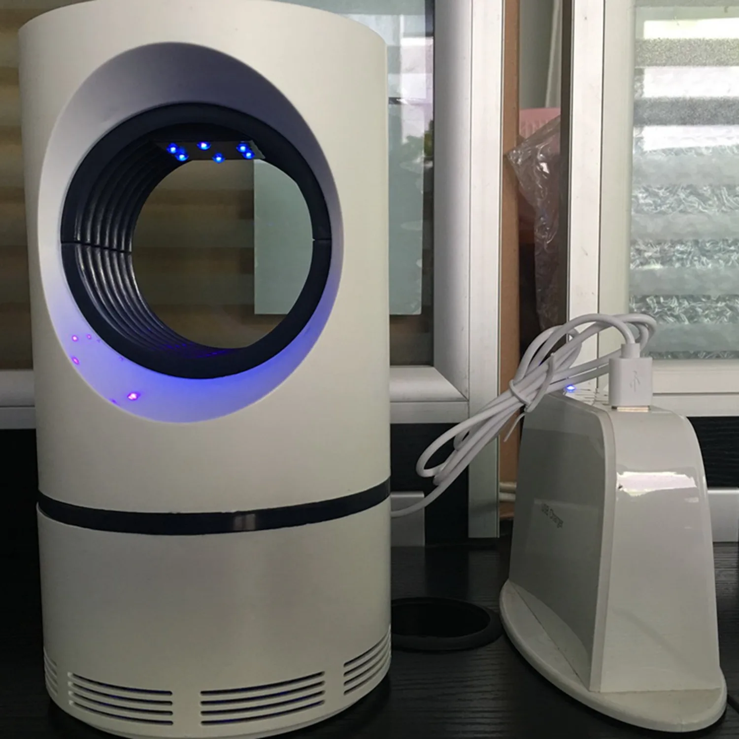 Модная Usb мощная лампа убийца от комаров Светодиодная ловушка для насекомых