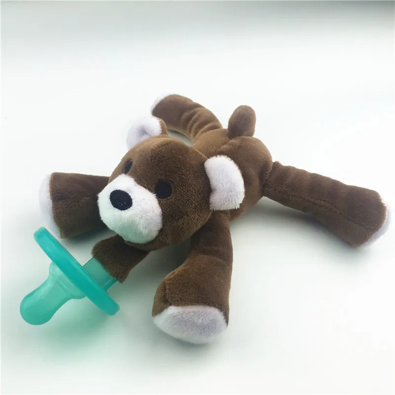 New Pattern Baby Appease Nipple Toys Suspension Type Animal Lint Flower Colour A Variety Of Silica Gel | Мать и ребенок