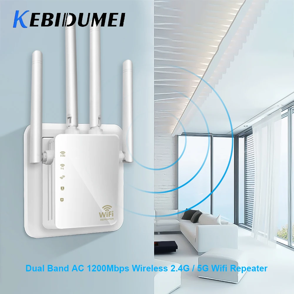 Беспроводной Wi-Fi ретранслятор/маршрутизатор 1200 Мбит/с 2 4G и amp5G двухдиапазонный