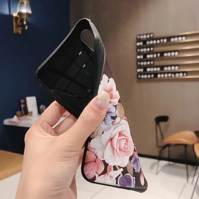 Lovebay ТПУ простой цветок полный Мягкий защитный чехол для IPhone 6 S 7 8 Plus X XS Max XR Coque