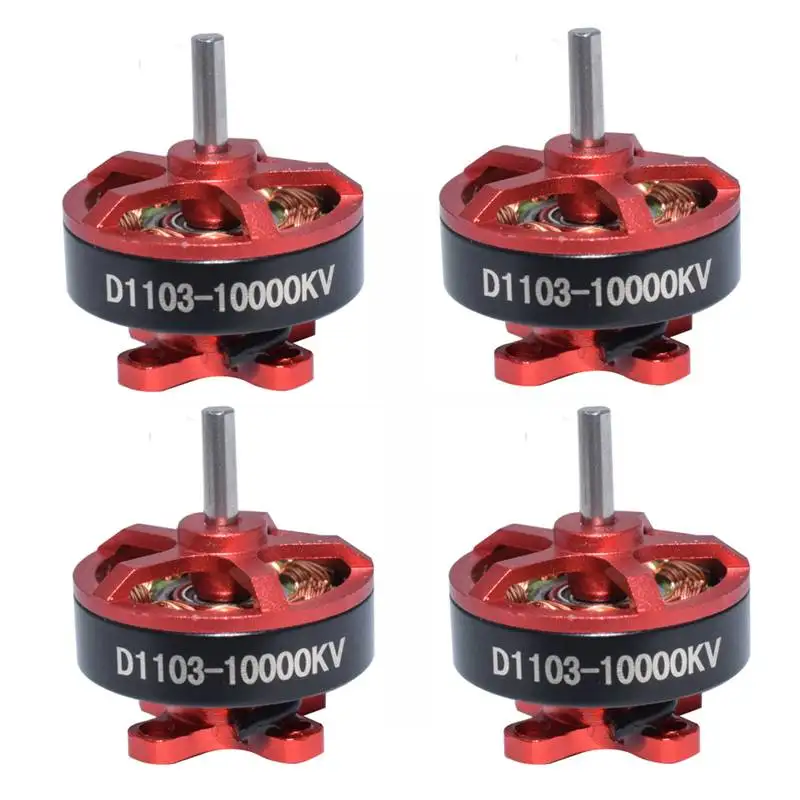 4 шт. бесщеточный двигатель RC D1103 1103 10000KV 1 3S для Whoop FPV Racing Drone модели Мультикоптер