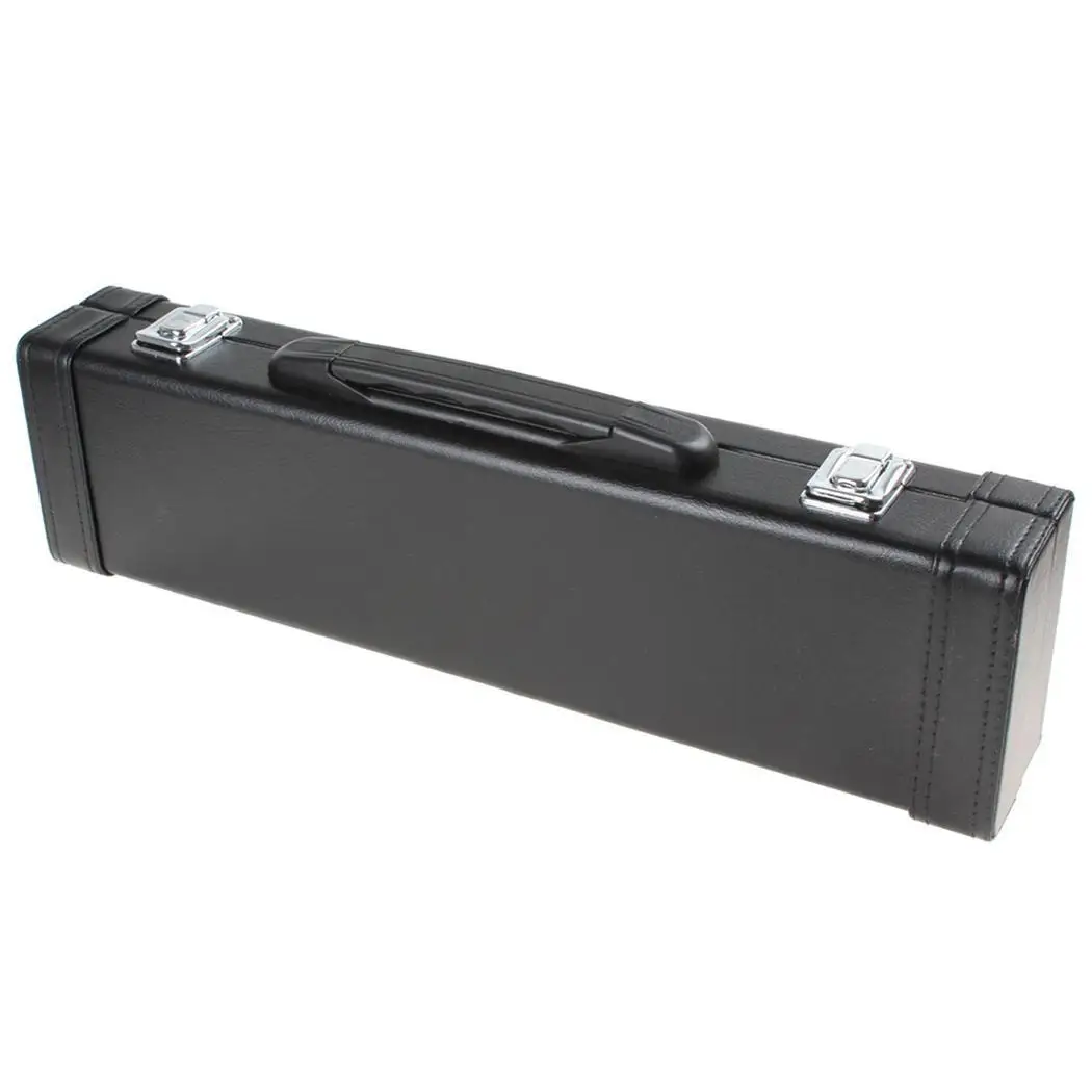New 16 Holes Flute Musical Instrument Durable Storage Black Box Solid Case | Спорт и развлечения