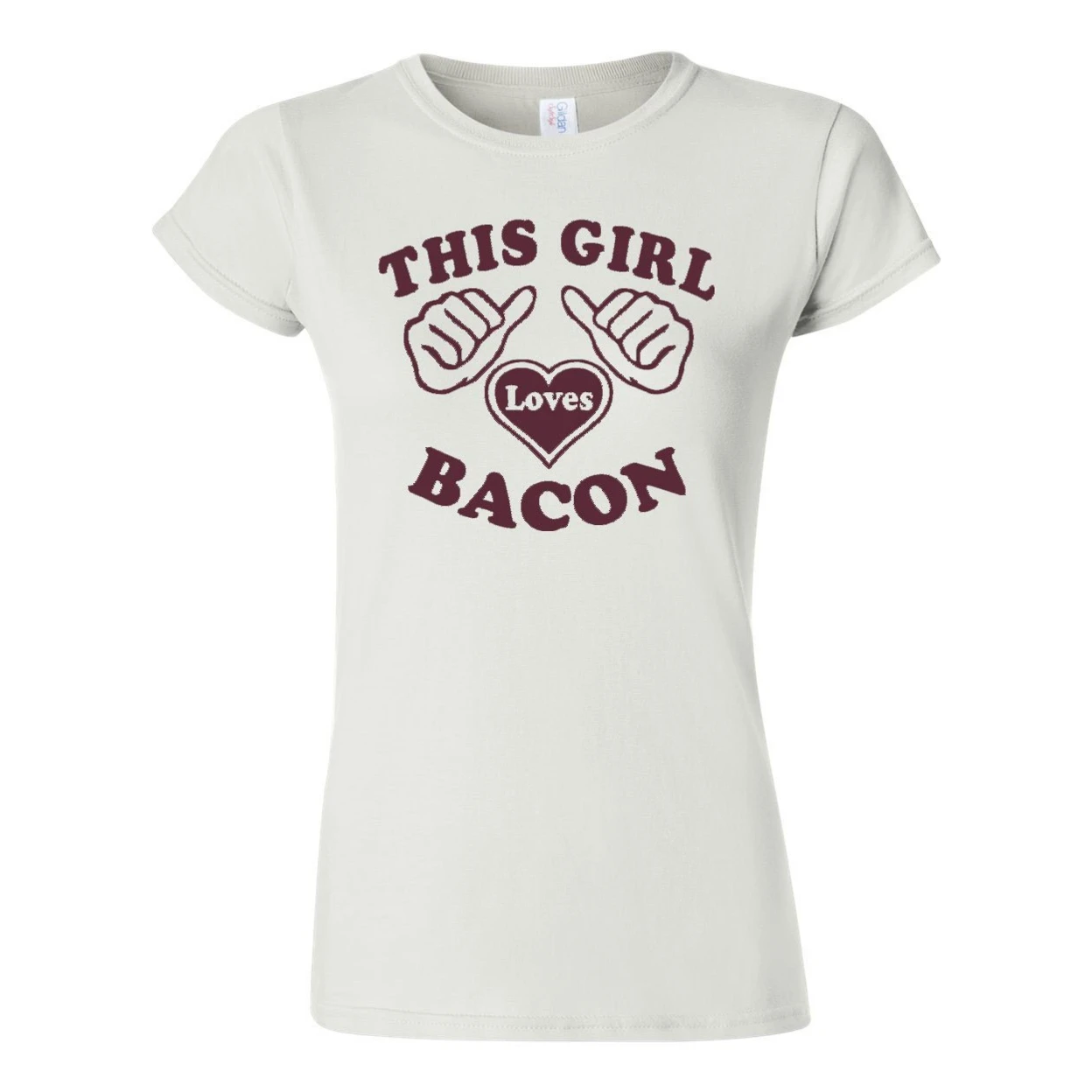 Городские рубашки женские This Loves футболка BACON | Женская одежда