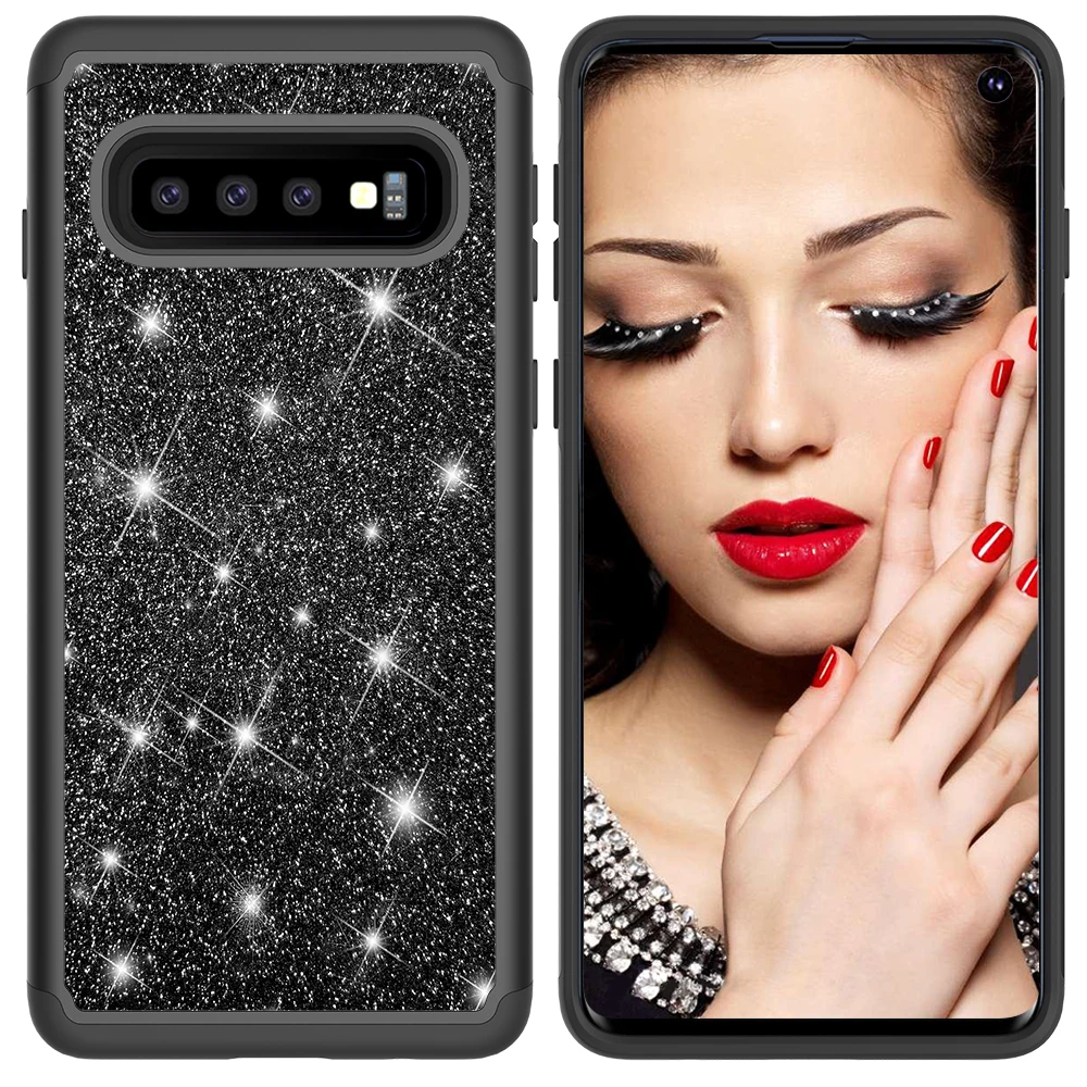 Чехол со стразами и блестками KISSCASE для Samsung S10 S9 S8 Plus S10E мягкий блестящий чехол A6 2018