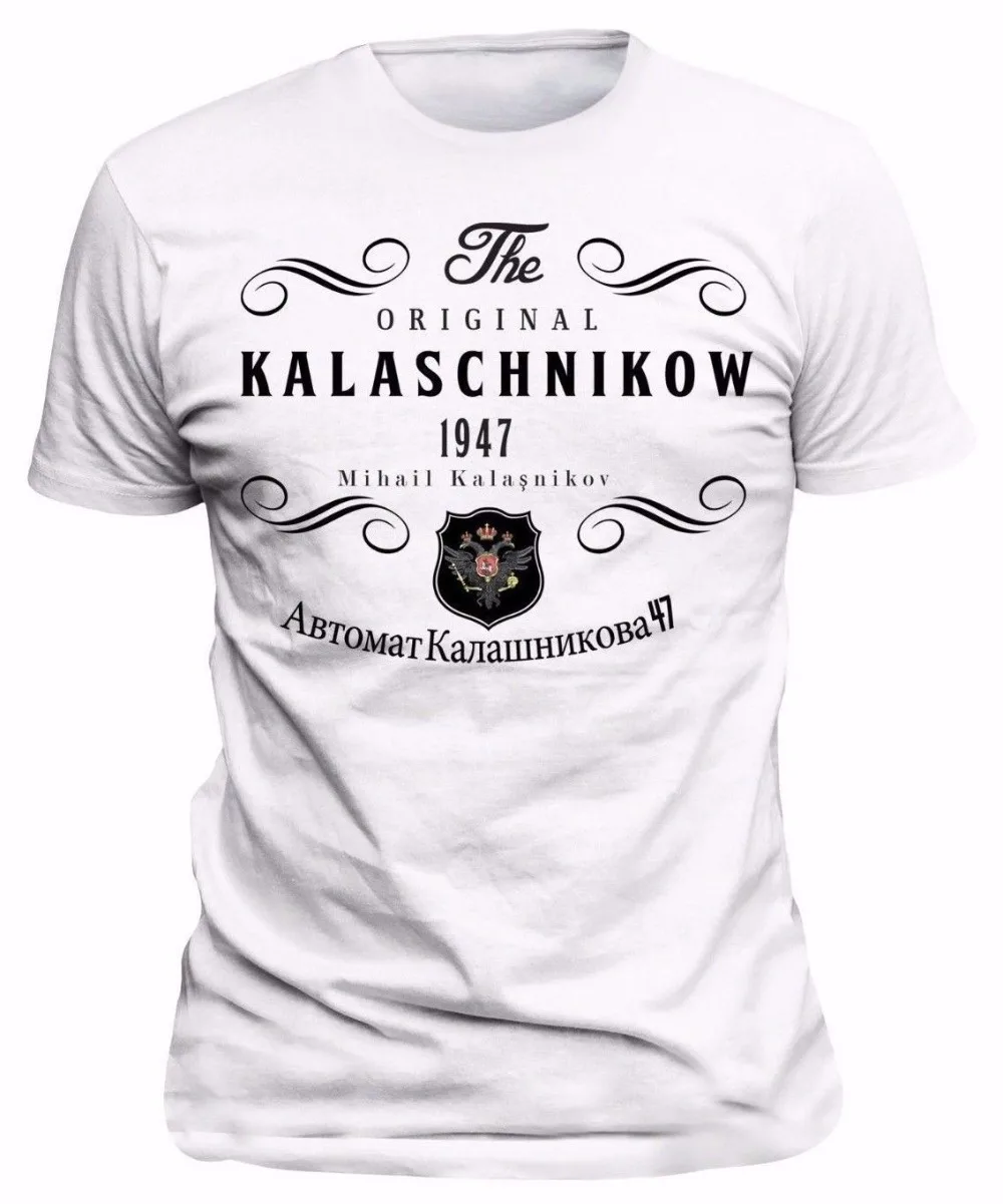 

2019 Men'S Things Print T-Shirts Original T-Shirt Russia Kalashnikov Ak-47 CCCP Moscow Russia Tee shirt