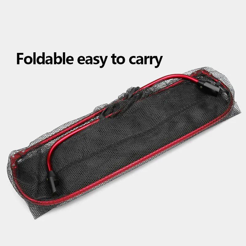 Foldable Head Fishing Nets Brail Aluminum Alloy Removable Landing Net For hand Anti adhesive Accessories|Рыболовные сети| |