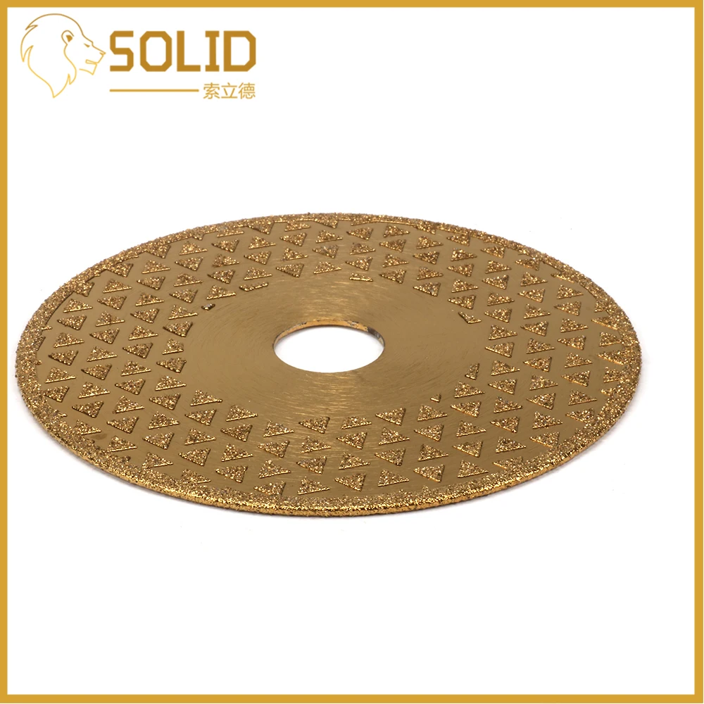 

125x22.23x3mm Diamond Cutting Grinding Disc Diamond Blade Wheel for Granite Marble 40# Ti Coated