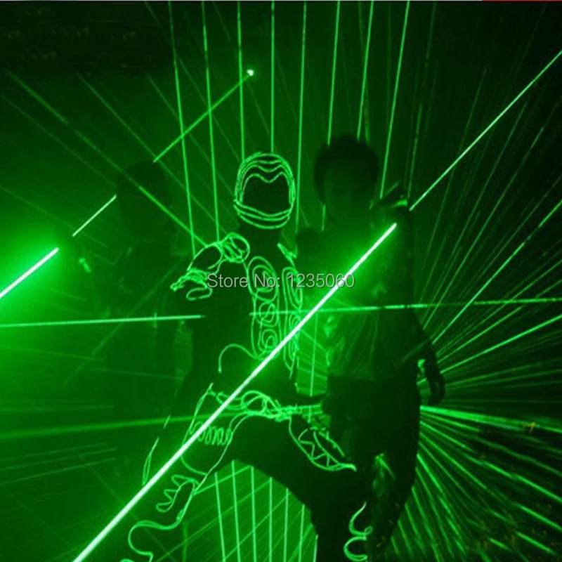 Оптовая продажа одна пара ручной Зеленая лазерная мечи Laserman показать указатели