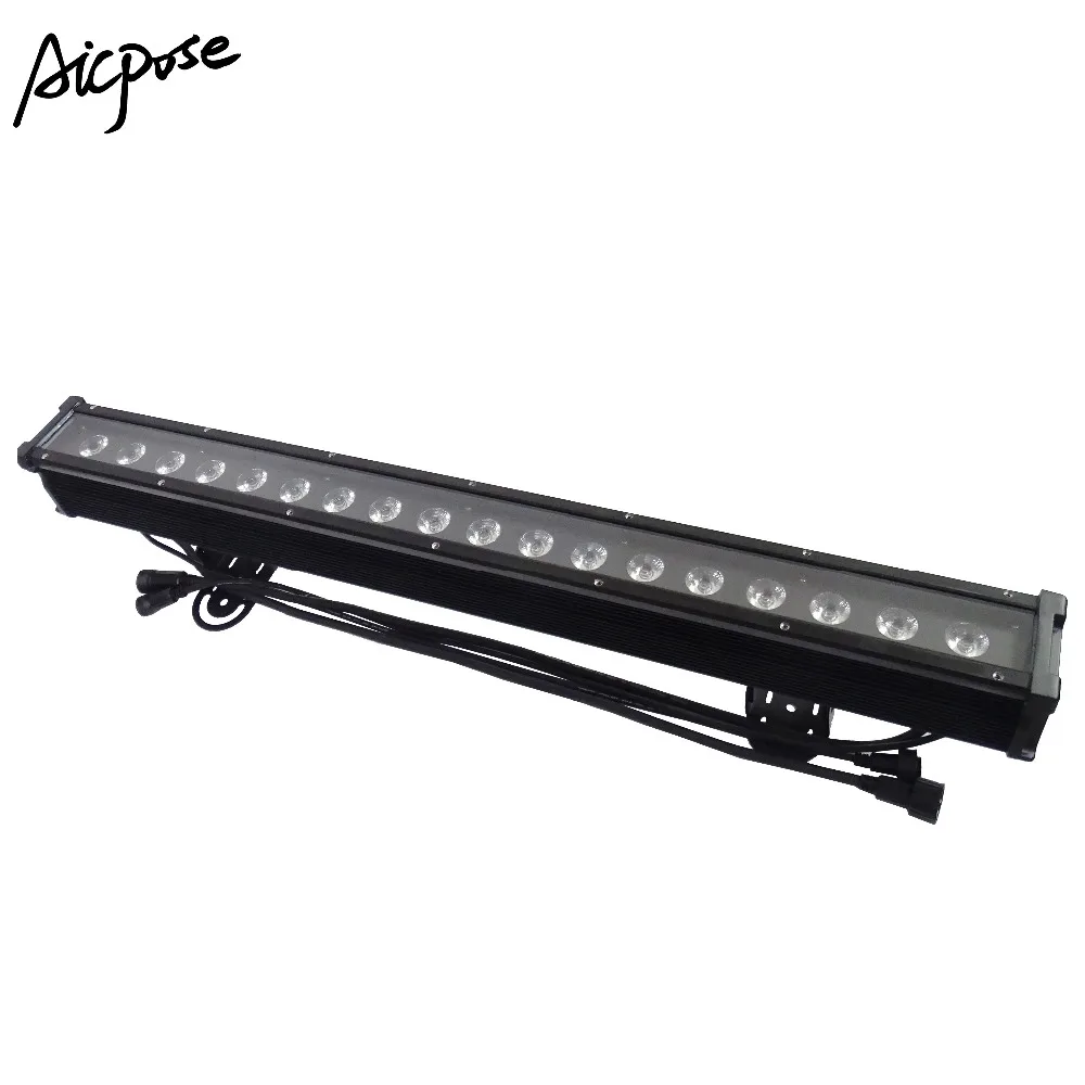 

4pcs/lots IP65 Waterproof 18x10W RGBW 4 in 1 LED Flood Lights Dj Disco Bar Lights Wedding Stage Lighting 18*10w Wall Washer
