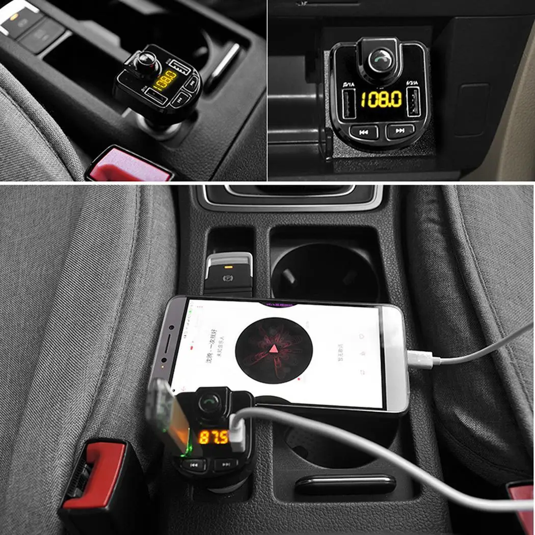 Новинка BT36 Автомобильный Bluetooth MP3 плеер двойное USB Автомобильное зарядное