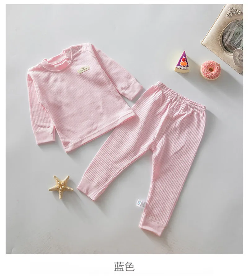 Spring/Autumn 100% cotton Newborn Clothes 0-3T New Born Baby Thermal Underwear Set | Детская одежда и обувь