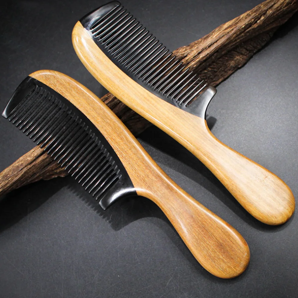 Кисточки зеленый сандалового дерева для женщин мужчин подарок круглая ручка