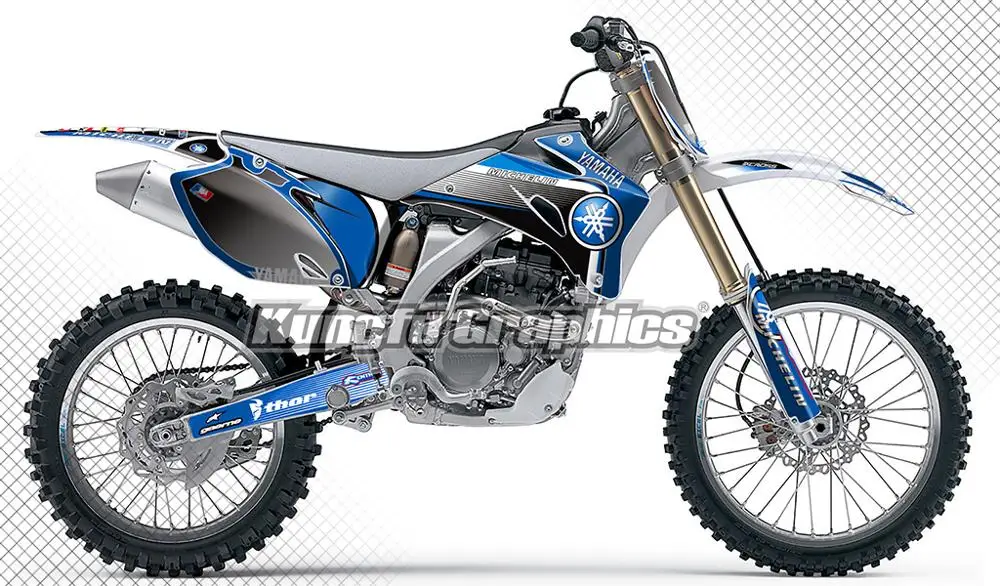 Набор наклеек KUNGFU GRAPHICS Dirt Bike для Yamaha YZ 250F 450F YZ250F YZ450F YZF250 YZF450 2006 2007 2008 2009|Наклейки и