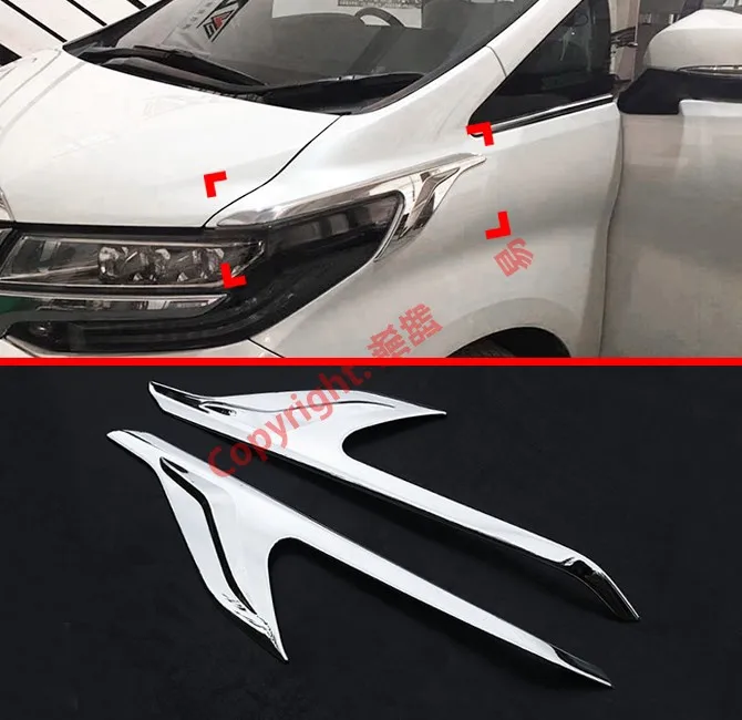 Хромированный АБС пластик для фар Toyota Alphard Vellfire AH30 2019 2020|Хромирование| |