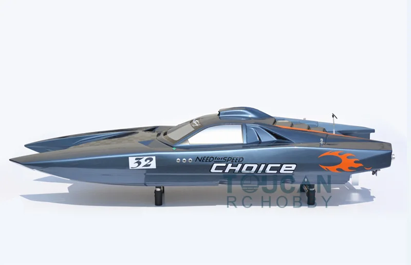 G30K ARTR RC стекловолокно бензин гоночный катер 30CC двигатель RadioSys сервоприводы серый
