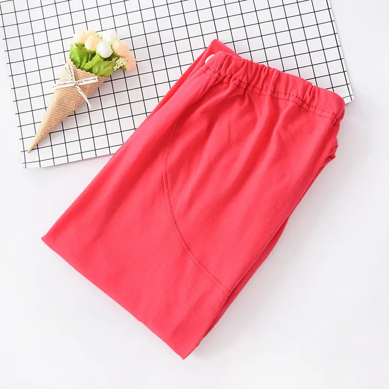 Новые Брюки для беременных женщин Трикотажные Хлопковые Штаны сна пижамные