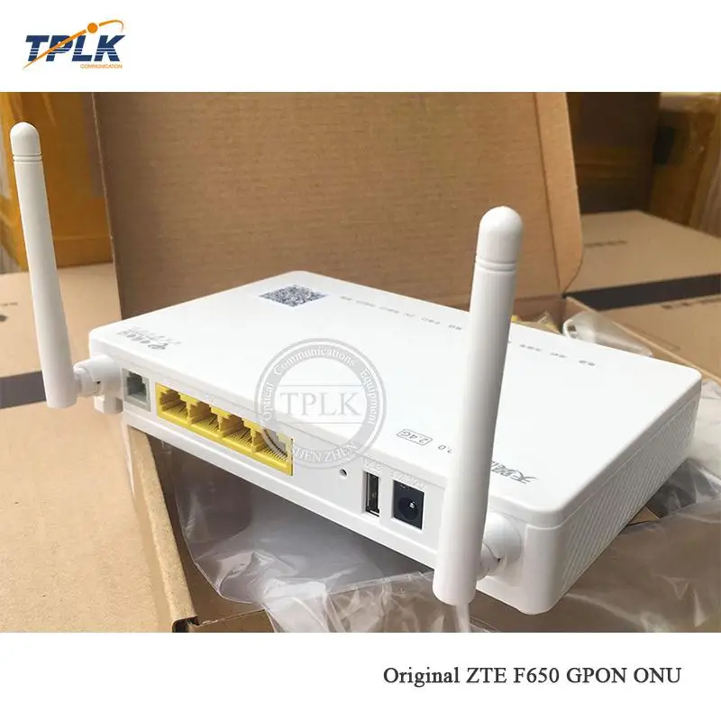 GPON F650 ONU ONT с 1GE + 3FE 1USB 1WiFi английская версия DC/12V 2 4G Китайский телекоммуникационный