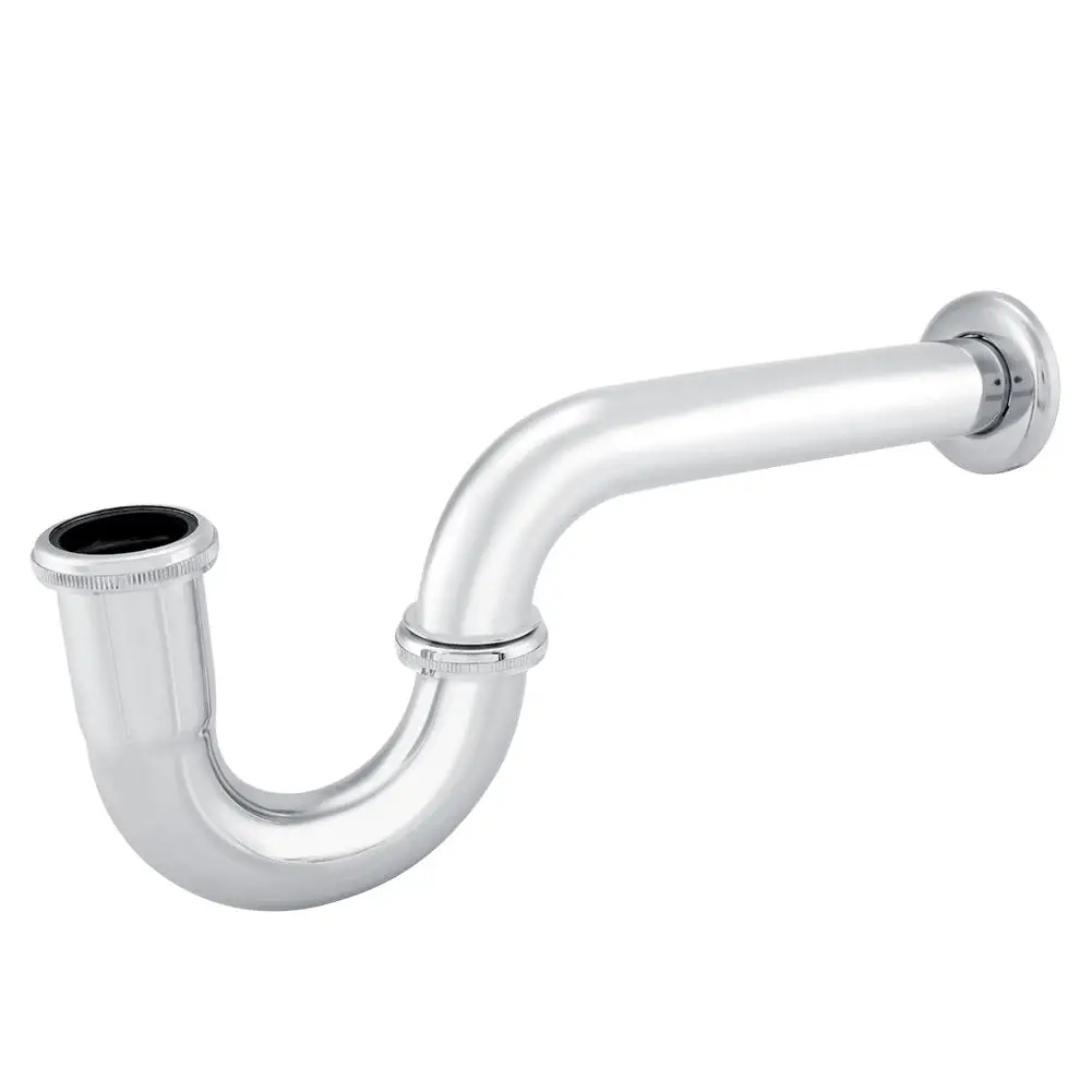 Хромированная полированная прочная P-ловушка для раковины из нержавеющей стали |