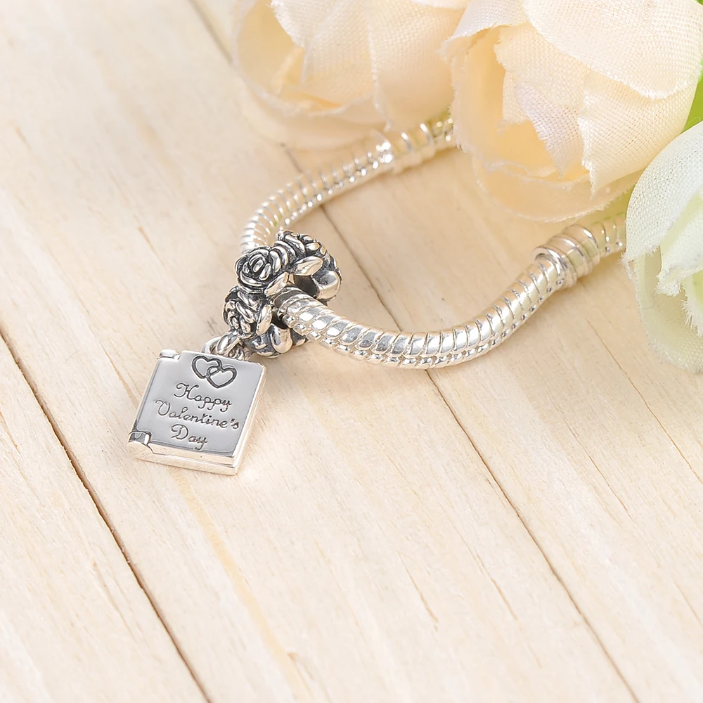 Devolove подарок на день Святого Валентина амулеты цветы бусины подходят для Pandora