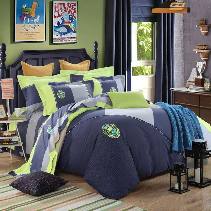 Комплект постельного белья из 4 предметов в Европейском стиле 23 Цвета
