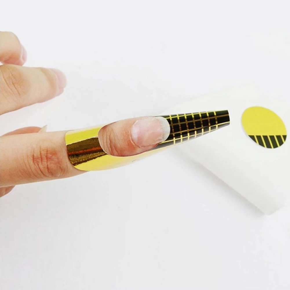 500 шт. Art Форма ногтей расширение Стикеры руководство одноразовые копыта лошади