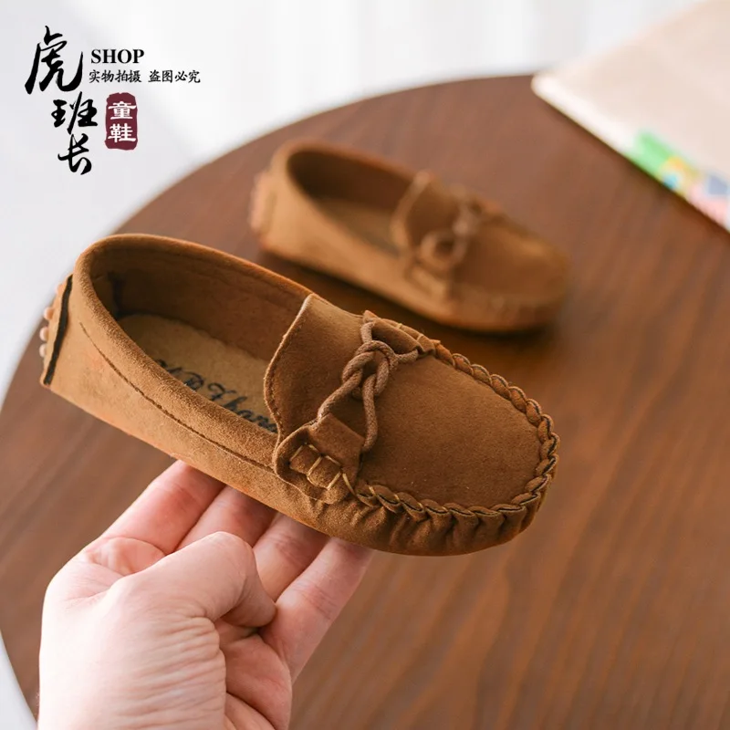 Spring New Style Children Peas Shoes 2019 Korean-Style Boy Girls Casual Tendon at the Wild Princess Flats on Behalf |