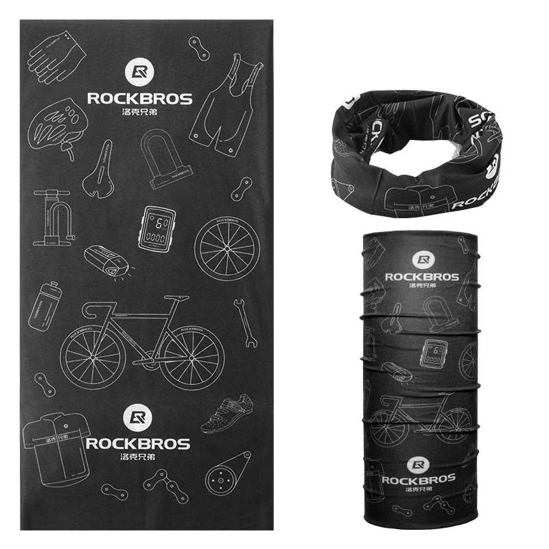 Горячая-Rockbros Велоспорт Спортивная маска для лица флис высокая эластичность