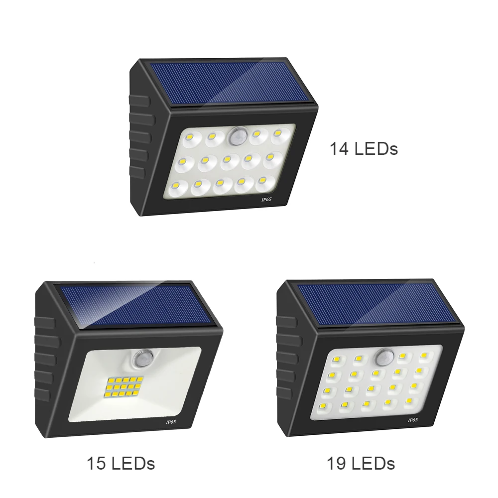 

LED Solar Powered Wall Lamp Outdoor Human Infrared Induction Lamp Light Control IP65 Water Resistance Solar Light for Home Yard