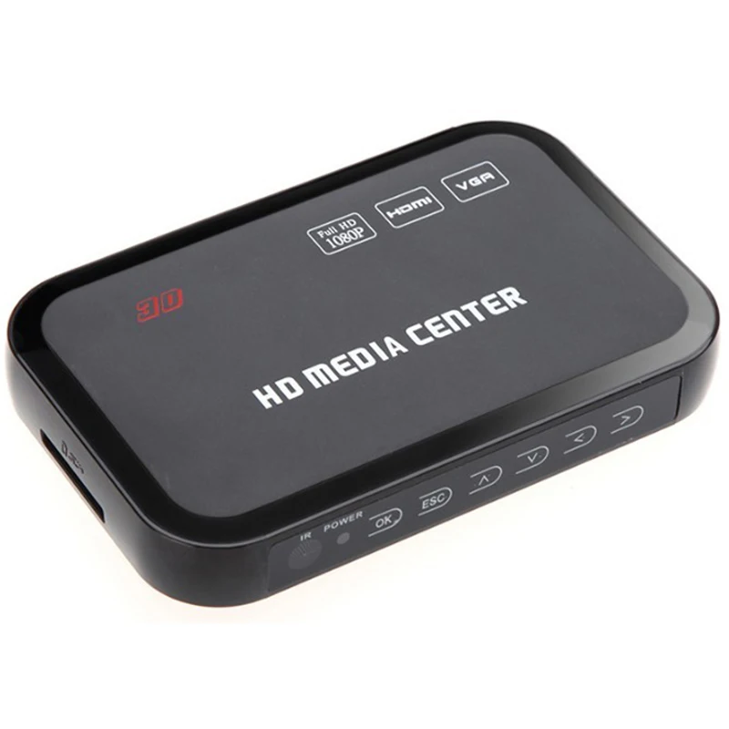 ЕС разъем Full Hd 1080P медиаплеер центр Мультимедиа Видео плеер с Hdmi Vga Av Usb Sd/Mmc порт