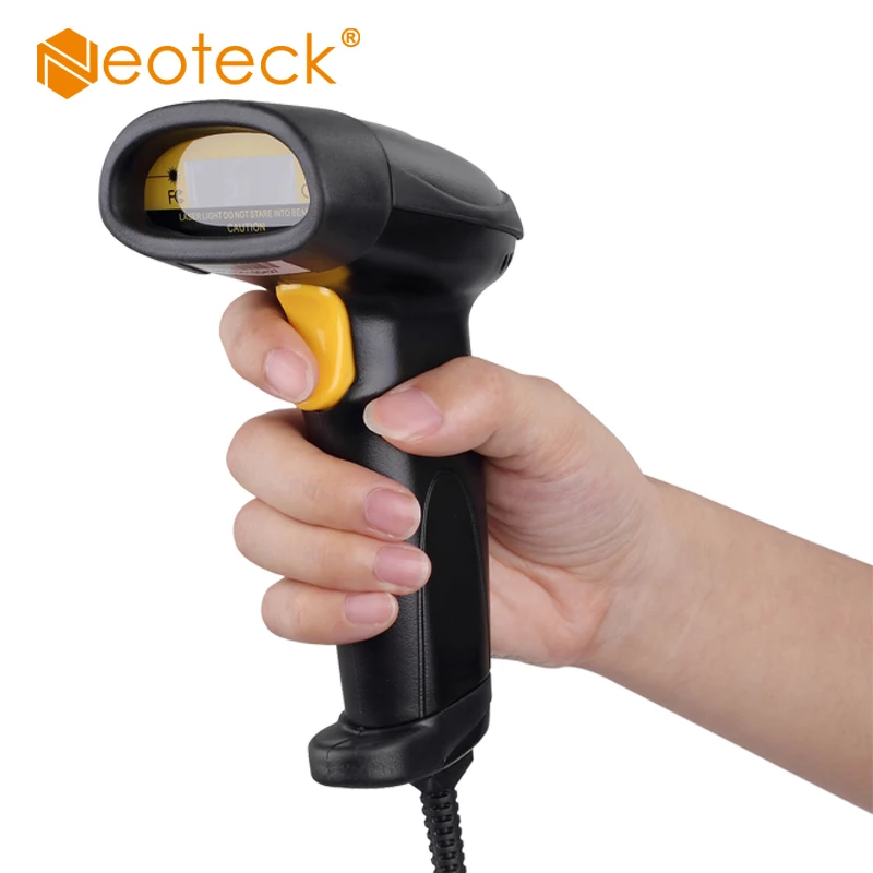 

Neoteck USB Long Scan Handheld Automatic POS Laser Barcode Scanner with Stand QR Bar Code Reader For Postalsystem POS