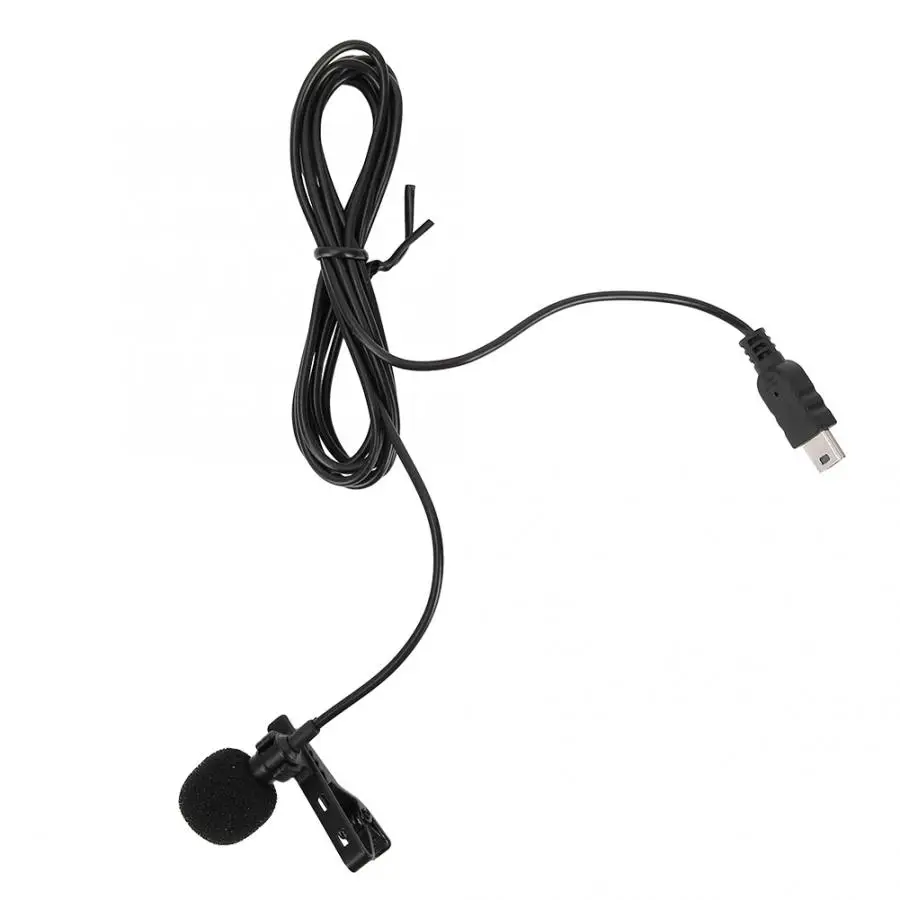 Микрофон Mini USB стерео внешний микрофон профессиональный с зажимом для GoPro Hero 3/3 +/4