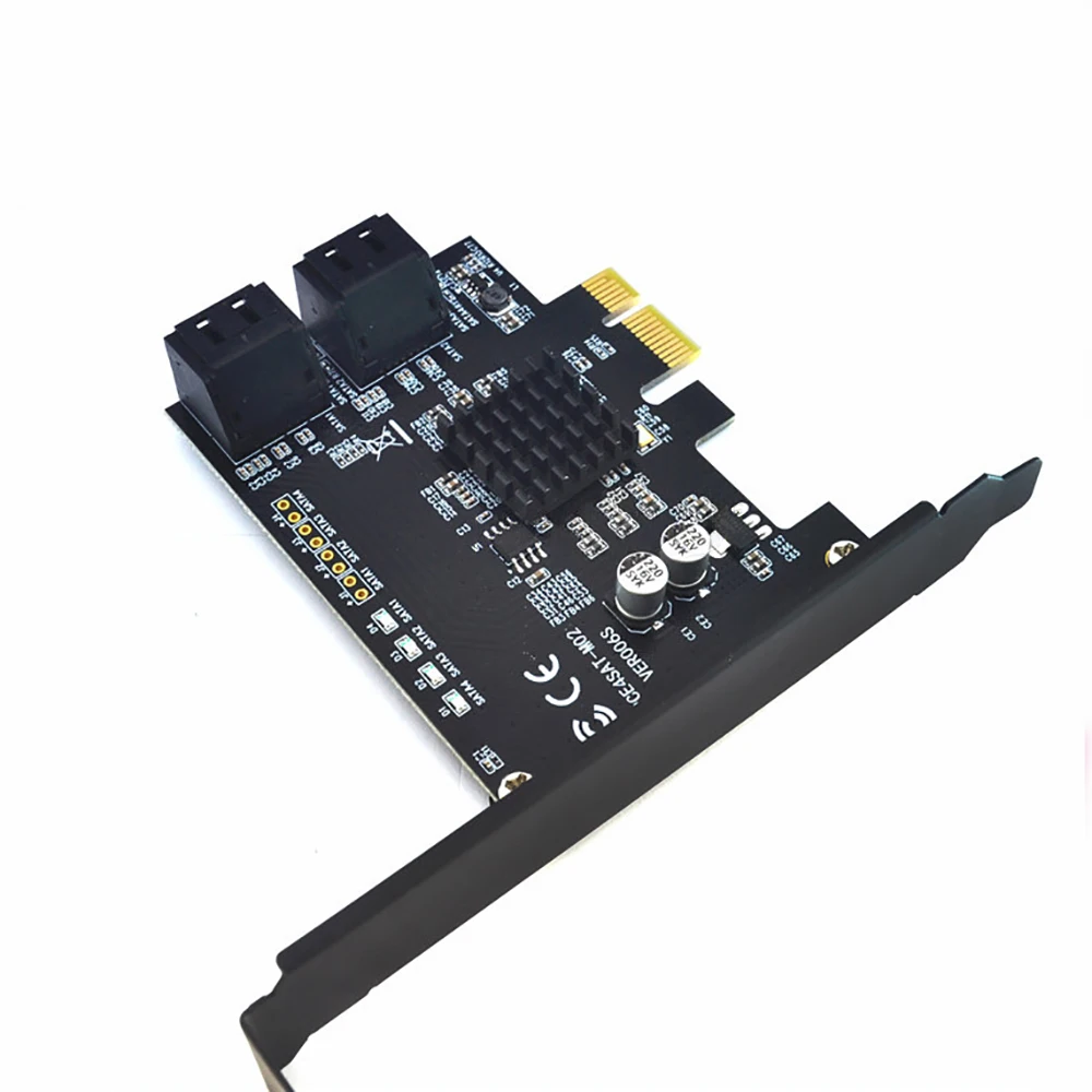 SATA 3 0 карта расширения для PCI E 4 порта 6G Riser Card Расширенная IPFS преобразования
