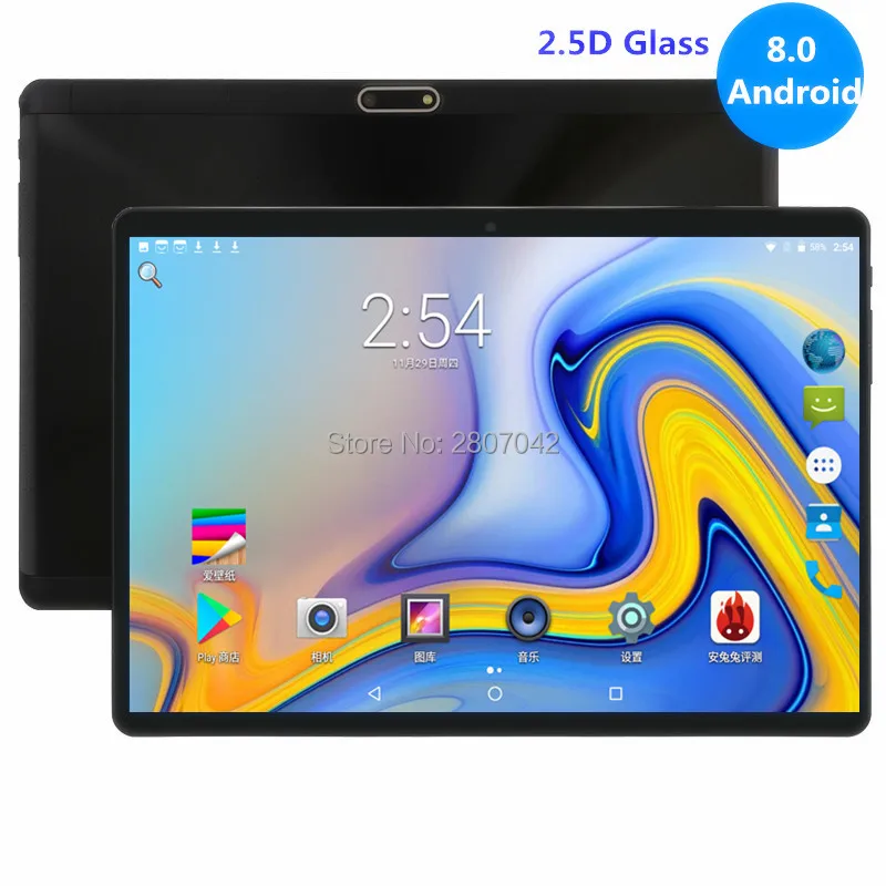 Планшет с 10 дюймовым дисплеем восьмиядерным процессором ОЗУ 4 Гб ПЗУ 64 ГБ Android 8 0