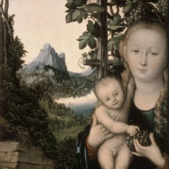 Мадонна и ребенок Lucas Cranach the Elder 1472 1553 немецкий холст масло Пушкинский музей