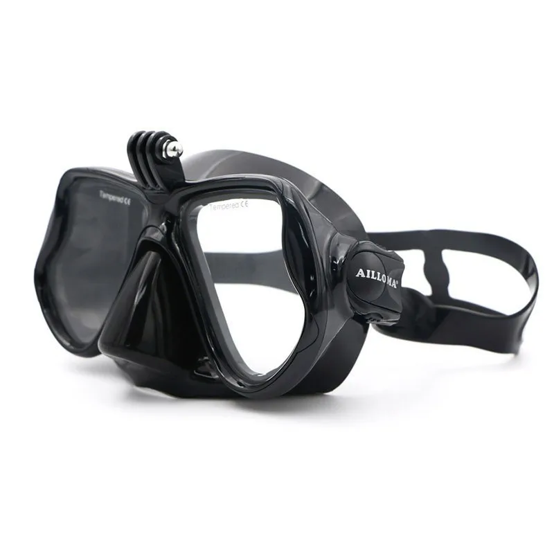 

Rimless Diving Mask Camera Stand Wide View Underwater Sports Equipment Dive Snorkel Anti-Fog Silicone Swimming Masks