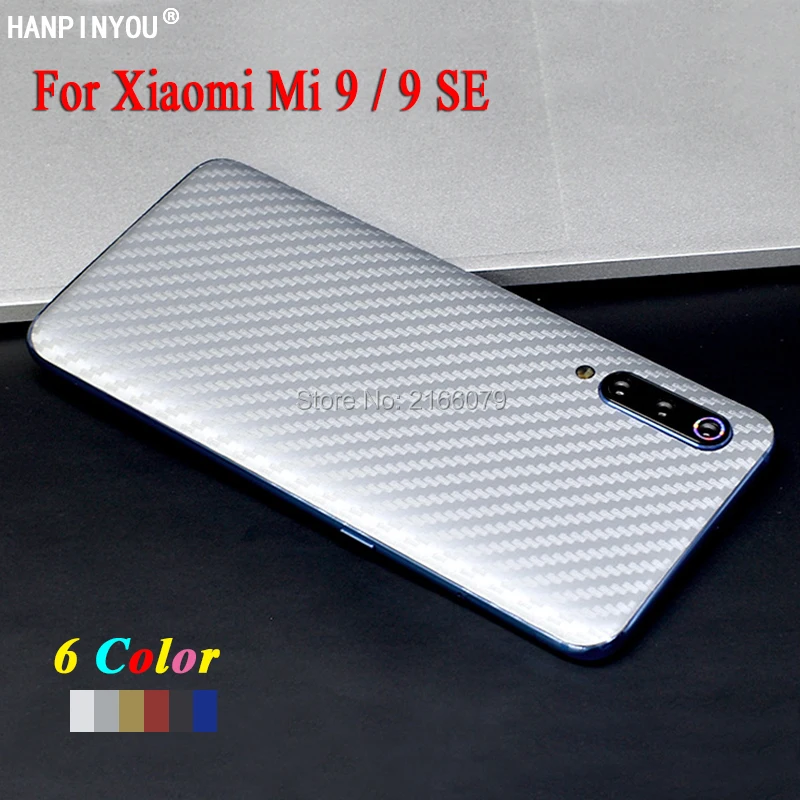 Для Xiaomi Mi 9 Mi9 M9 SE новая задняя обложка наклейка 3D углеродное волокно Защитная