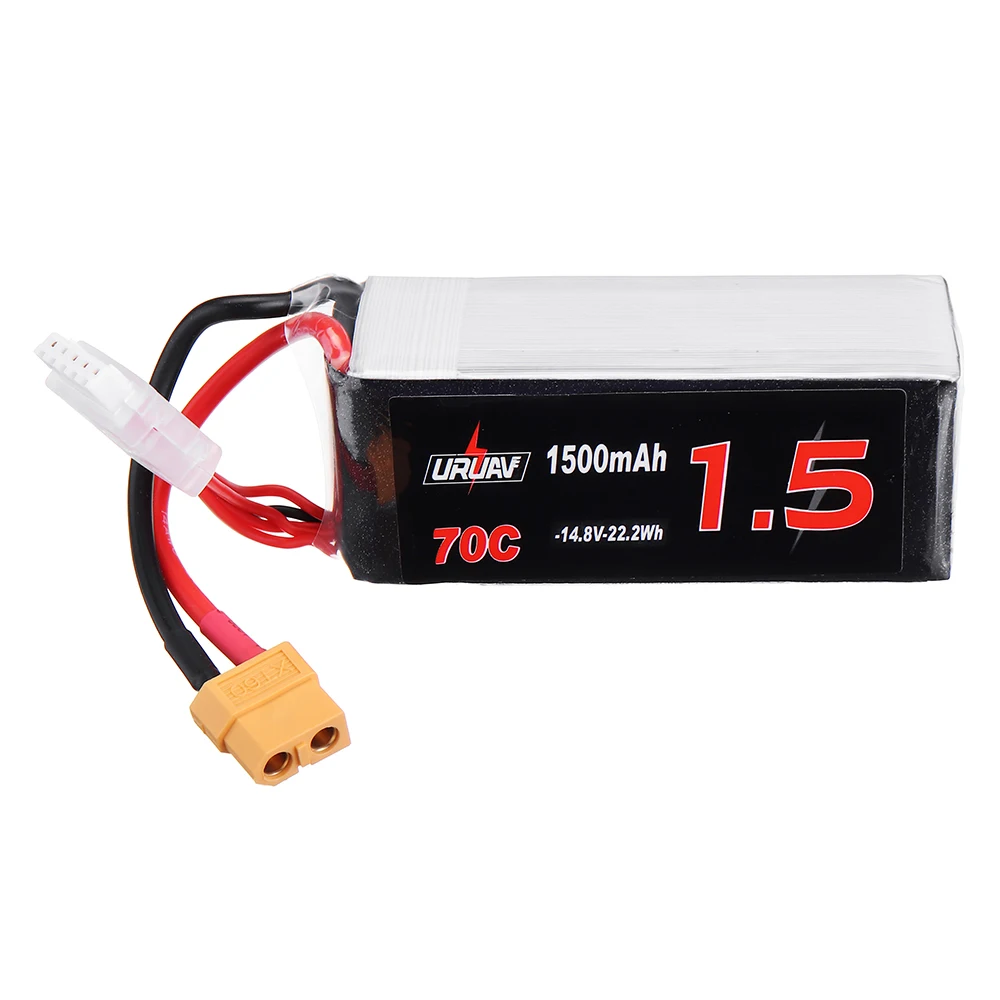 1 шт./4 шт. URUAV 14 8 в 1500 мАч 70C 4S Lipo батарея XT60 разъем для Eachine Tyro99 FPV Racer запасная деталь