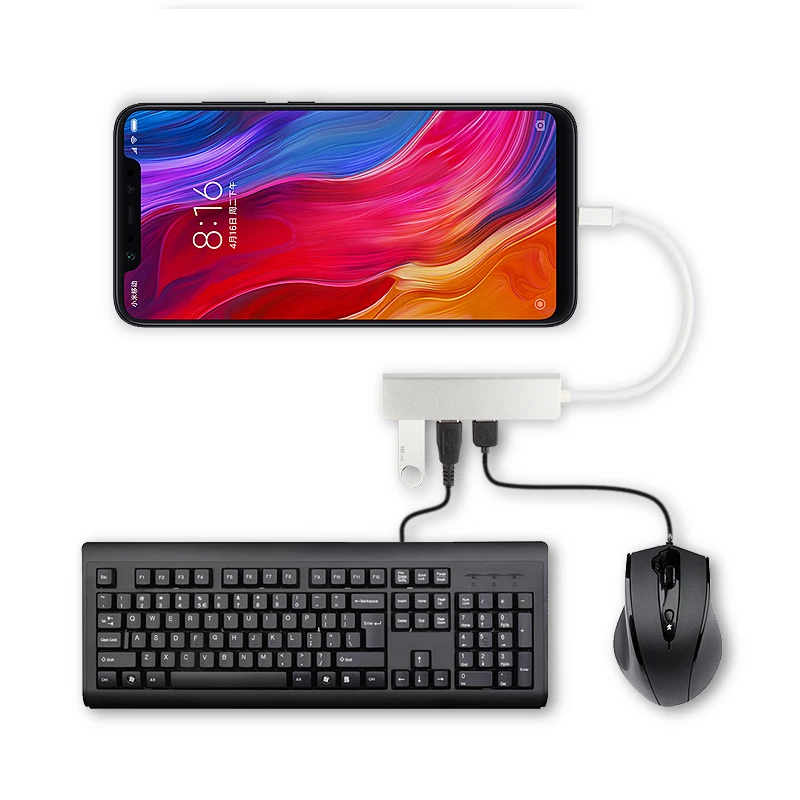 5 в 1 Type C USB HUB Aluminiu сплава адаптер 3 0 порт кард ридер для Samsung Galaxy Tab S7 11 &quotS7 плюс 12